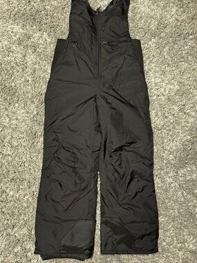 Rawik Black Kids Insulated Snow Bibs